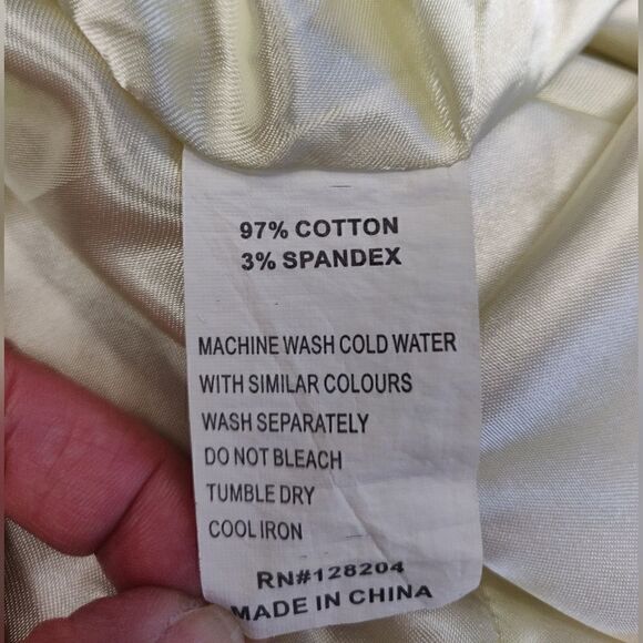 Adorable ROMY sweetheart champagne ivory classic night out dress size L - Picture 11 of 11